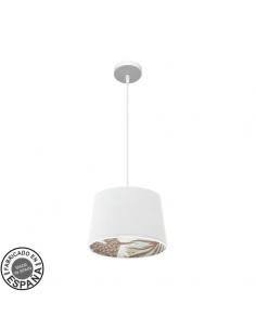 30d Tunez 1xe27 Pendant White/white-print