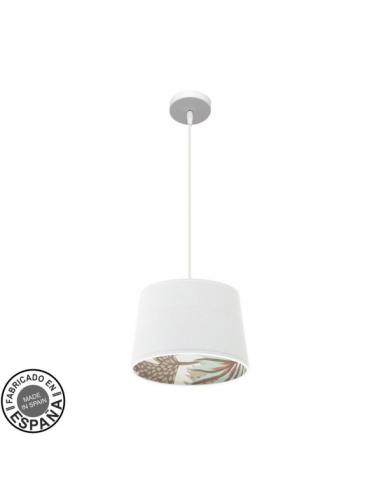 30d Tunez 1xe27 Pendant White/white-print