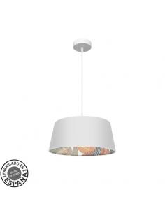 40d Tunez 1xe27 White/white-printed pendant