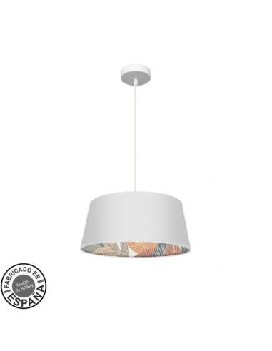 40d Tunez 1xe27 White/white-printed pendant