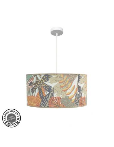 Ethiopia 50d 1xe27 White/print pendant