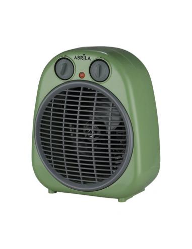 Termoventilador Fogata 2000w Verde/gris 2potencias 3funciones Termostato Reg.seguro,antivuelco 24x20x13cm