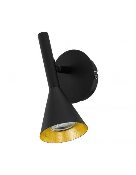 EGLO 97804 - CORTADERAS LED Wall Light in Black, Gold Steel