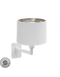 Aplique Tunez 1xe14 Blanco/blanco-estampado Abatible 26,5x22x30cm