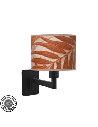 Moda Folding Wall Light 1xe14 Black/Boiler Leaf 26x17x28 Cm