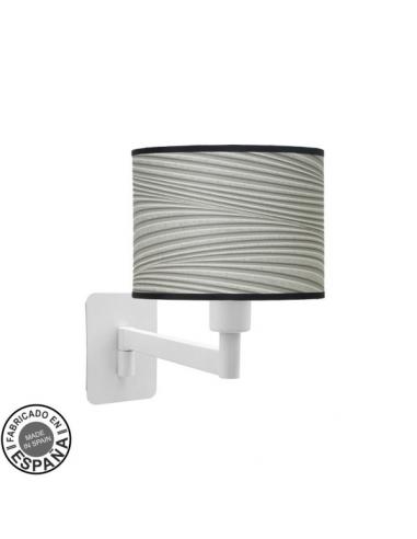 Moda 1xe14 Folding Wall Light White/Gray Groove 26x17x28 Cm