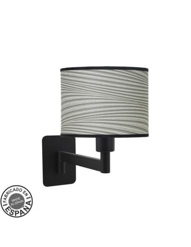 Moda 1xe14 Folding Wall Light Black/Gray Groove 26x17x28 Cm