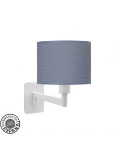 Aplique Abatible Moda 1xe14 Blanco/azul 26x17x28 Cm