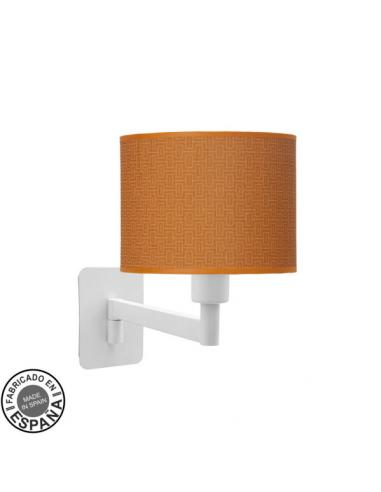 Aplique Abatible Moda 1xe14 Blanco/naranja 26x17x28 Cm