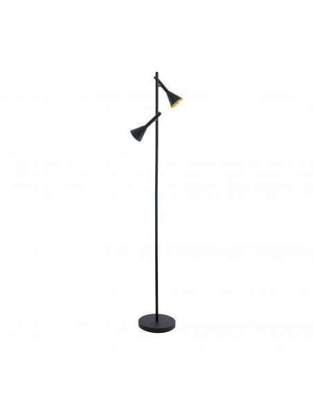 EGLO 97806 - CORTADERAS LED floor lamp in black steel, gold