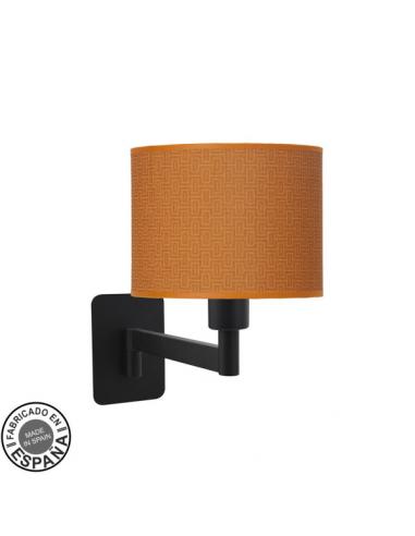 Moda 1xe14 Folding Wall Light Black/orange 26x17x28 Cm