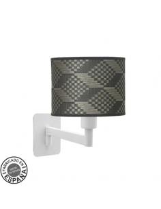 Aplique Abatible Moda 1xe14 Blanco/tetris Gris 26x17x28 Cm