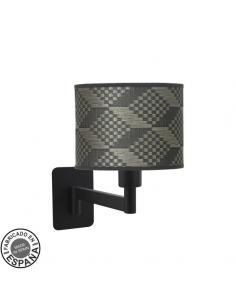 Moda 1xe14 Black/Tetris Gray Folding Wall Light 26x17x28 Cm