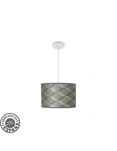 Moda Pendant 1xe27 White/tetris Gray Regx30x30cm