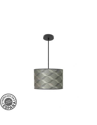 Fashion Pendant 1xe27 Black/tetris Gray Regx30x30cm