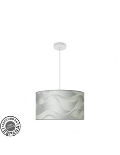 Moda Pendant 2xe27 White/wave Gray Regx40x40cm C/diffuser
