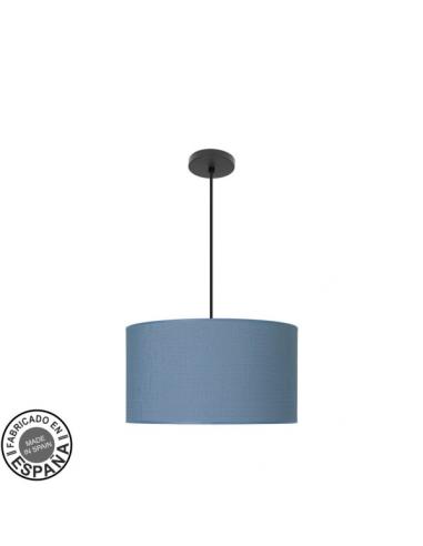 Colgante Moda 2xe27 Negro/azul Regx40x40 Cm C/difusor