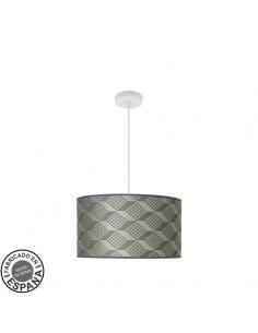 Moda Pendant 2xe27 White/tetris Gray Regx40x40cm C/diffuser