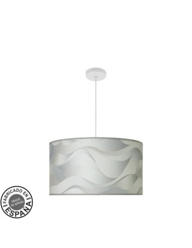 Moda Pendant 3xe27 White/wave Gray Regx50x50cm C/diffuser