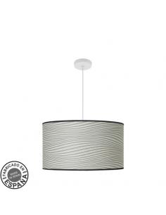 Moda Pendant 3xe27 White/groove Gray Regx50x50cm C/diffuser