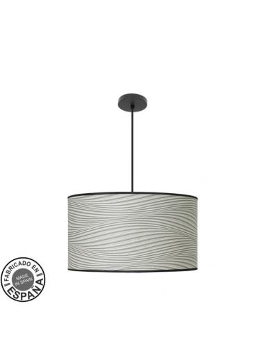 Moda Pendant 3xe27 Black/groove Gray Regx50x50cm C/diffuser