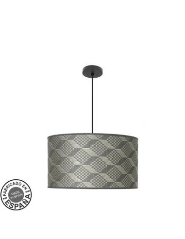 Moda Pendant 3xe27 Black/tetris Gray Regx50x50cm C/diffuser