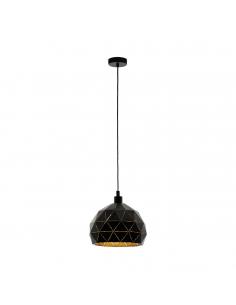 EGLO 97841 - ROCCAFORTE Living Room Lamp in black steel, gold