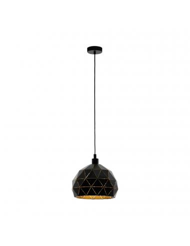 EGLO 97841 - ROCCAFORTE Living Room Lamp in black steel, gold