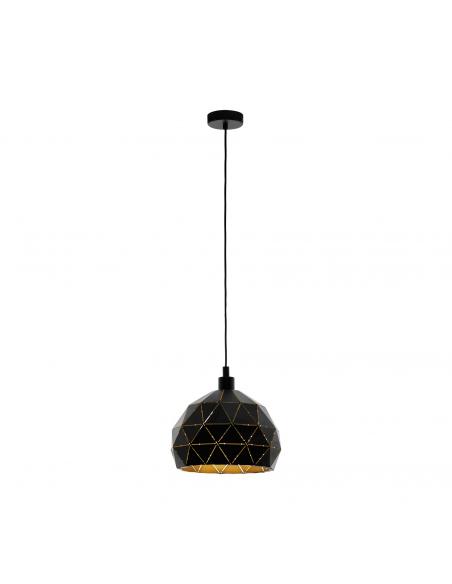 EGLO 97841 - ROCCAFORTE Living Room Lamp in black steel, gold