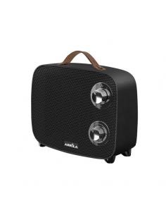 Ceramic Fan Heater Ptc Corsica 1500w Black/chrome 2powers 3functions Thermal cut sec.anti-tip 21x23x13.6 Cm