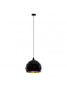 EGLO 97845 - ROCCAFORTE Living Room Lamp in black steel, gold