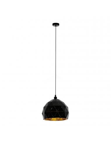 EGLO 97845 - ROCCAFORTE Living Room Lamp in black steel, gold