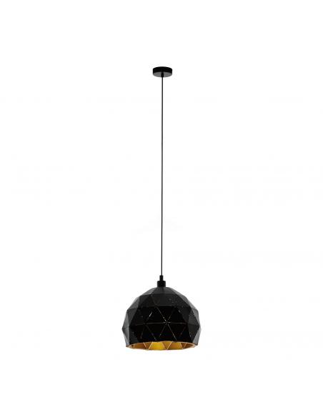 EGLO 97845 - ROCCAFORTE Living Room Lamp in black steel, gold