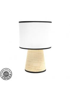 Cambodia Table Lamp 1xe27 White/natural 39x25x25cm
