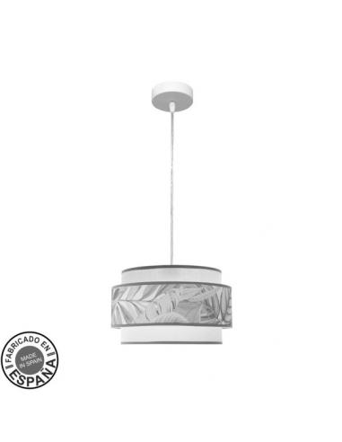 3p Cameroon 1xe27 White/gray Regx30x30cm pendant