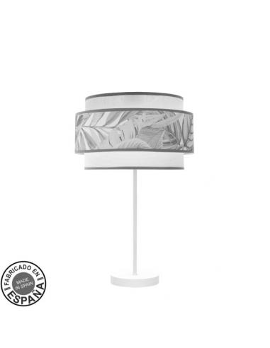 High Table Lamp Cameroon 1xe27 White/gray 60x30x30 Cm