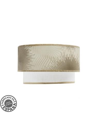 Nepal 1xe27 White/gold wall lamp 17.5x30x15 Cm