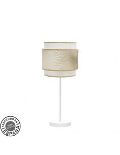 Nepal Table Lamp 1xe27 White/gold 45x18x18 Cm