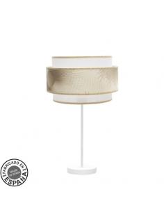 High Nepal Table Lamp 1xe27 White/gold 60x30x30 Cm