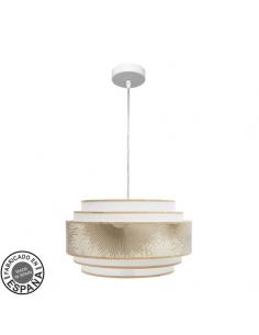 Nepal 5P 1xe27 White/gold Regx40x40cm Pendant