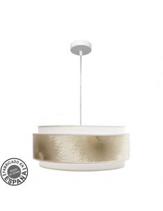 Nepal Pendant 3P 3xe27 White/gold Regx50x50cm