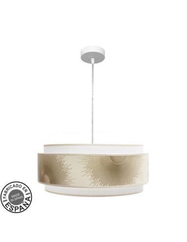 Nepal Pendant 3P 3xe27 White/gold Regx50x50cm