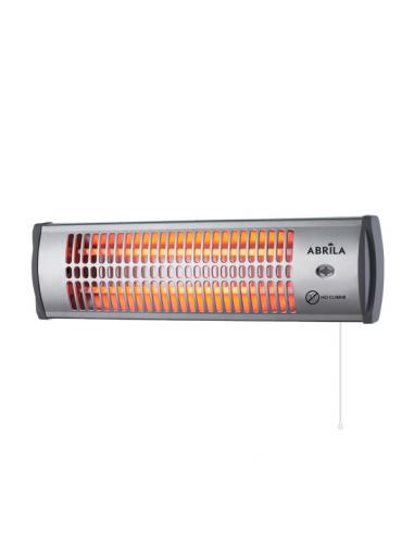 Tioman Quartz Stove 1200w Black/silver 2 Pot. Pull Chain Control 15x53.5x12 Cm