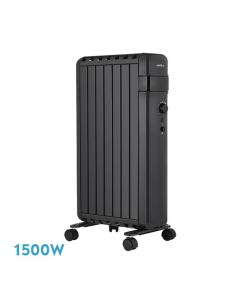Poland 1500w Black Oil Radiator Closed Fins 7elements 3powers Anti-tip Safety Prot.63.5x37.5x24.5cm