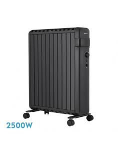 Poland Oil Radiator 2500w Black Closed Fins 11elements 3powers Anti-tip Safety Protection.63.5x52.5x24.5cm