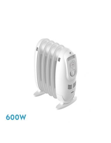 Radiador Aceite Irlanda 600w Blanco 3potencias Termost.regu 5elementos Protec.segurid.asa 38,2x27,5x18cm
