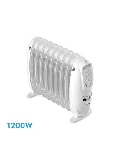 Ireland Oil Radiator 1200w White 3powers Termost.reg 9elements Safety protection 38.2x43x18cm