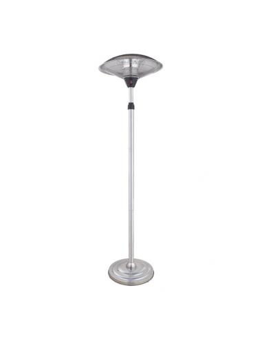 Calefactor Exterior C/pie Koel 2000w Plata 2potencias Antivuelco Ip34 200x60x60 Cm