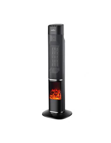 Melodia 2000w Black Ceramic Vert.Fan Heater W/remote 2powers3functions Oscillating term, anti-tip 78.3x24.6x24.5