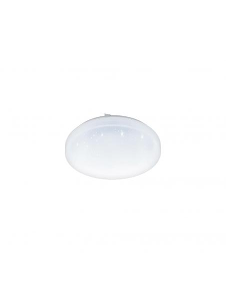 EGLO 97877 - FRANIA-S LED ceiling light in white steel and acrylic with glass effect
